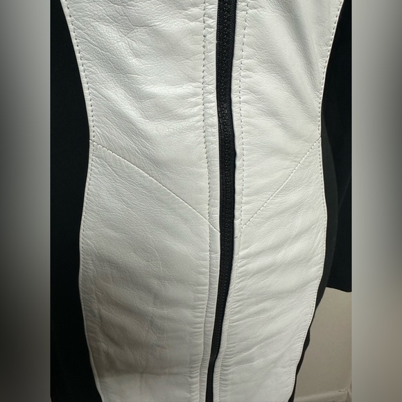 LEATHER BY WILSON Rare 1980s vintage dress size small - Picture 8 of 10